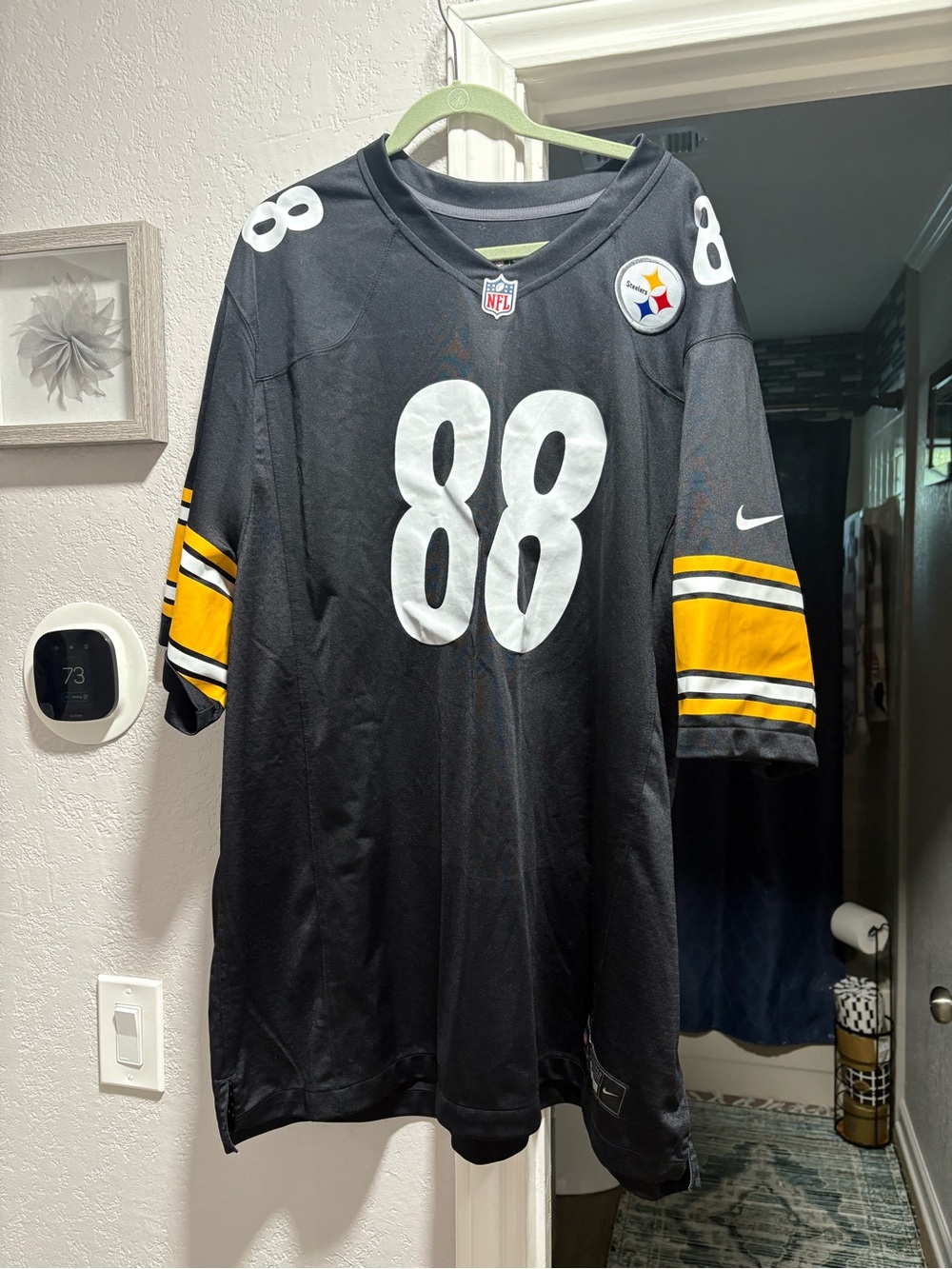 NFL Black Nike 4XL Engineered Football Jersey with NFL Shield Patch